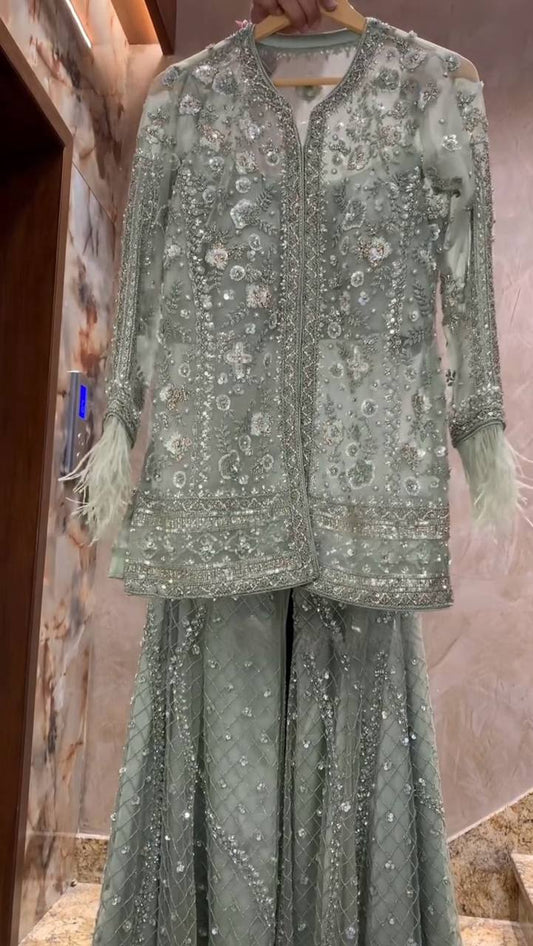 Lancement de la nouvelle collection Eid : 3 pièces, Long Kurti prêt à porter - Plazzo