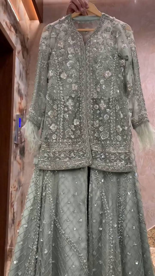 Lancement de la nouvelle collection Eid : 3 pièces, Long Kurti prêt à porter - Plazzo