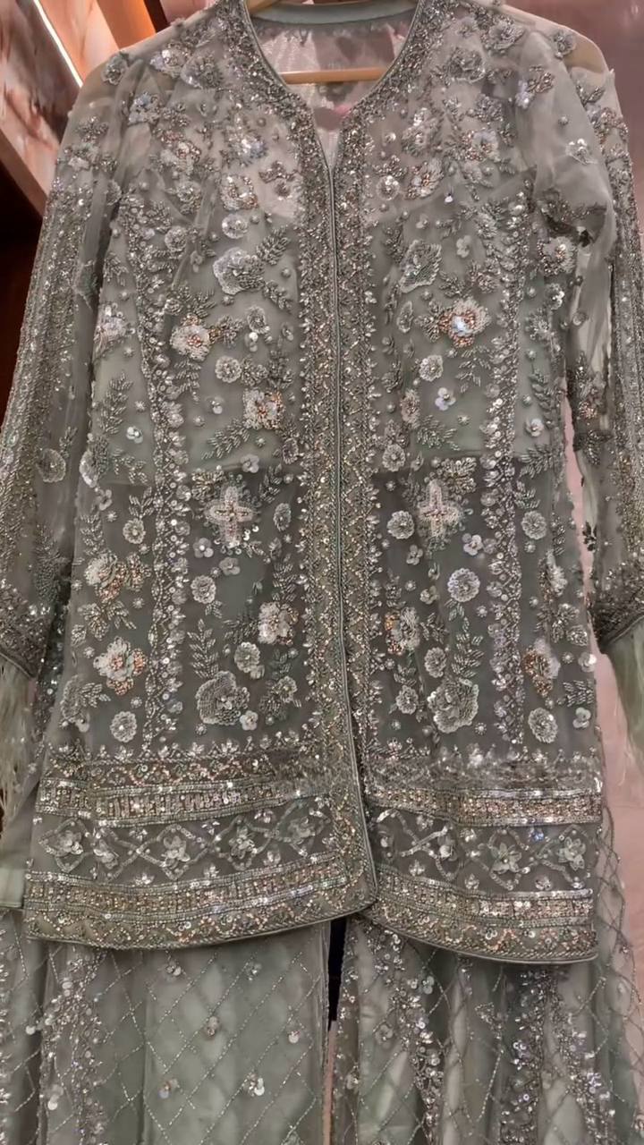 Lancement de la nouvelle collection Eid : 3 pièces, Long Kurti prêt à porter - Plazzo