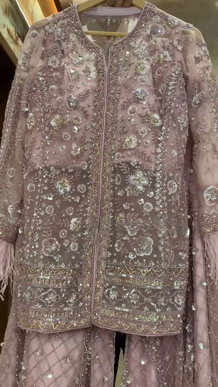 Einführung der neuen Eid-Kollektion: 3-teiliges, fertiges langes Kurti – Plazzo