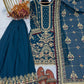 Launching New Đěsigner Party Wear Look Pur Heavy Faux Georgette Top Plazzo & Dupatta Set