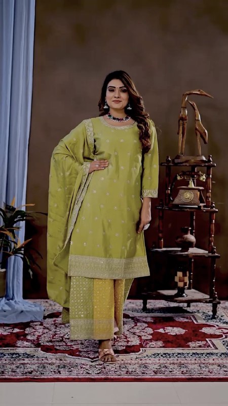 Lancement de la nouvelle collection Eid : 3 pièces, Long Kurti prêt à porter - Plazzo