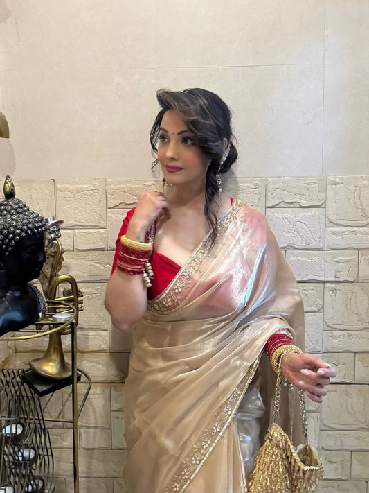 Presentz a new exclusive handwork saree collection