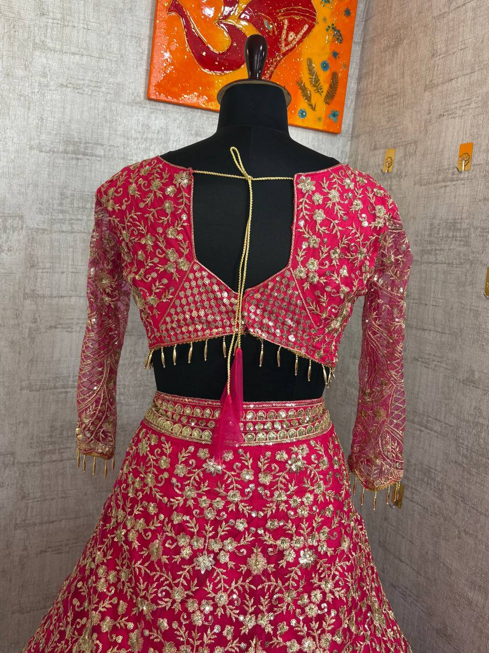 Launching 4 meter flared Premium Quality Soft Net Lehenga