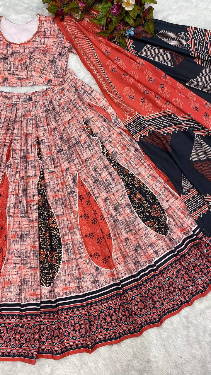 2024THIS NAVRATRI ROCK WITH THIS PRINTED LEHENGA CHOLI WITH DUPATTA