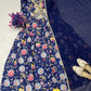 LUNCHING NEW EMBROIDERY WORK WITH DIGITAL PRINTED GOWN & DUPATTA SET