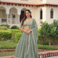 Faux Georgette With Sequins & Zari Multi Embroidered work Lehenga