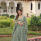Faux Georgette With Sequins & Zari Multi Embroidered work Lehenga
