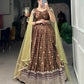 Digital Print With Embroidery Sequins Work Lehenga