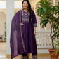 Viscose Roman Silk Multi Embroidery Thread With Real Mirror Hand Work Suit