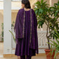 Viscose Roman Silk Multi Embroidery Thread With Real Mirror Hand Work Suit