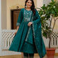 Viscose Roman Silk Multi Embroidery Thread With Real Mirror Hand Work Suit