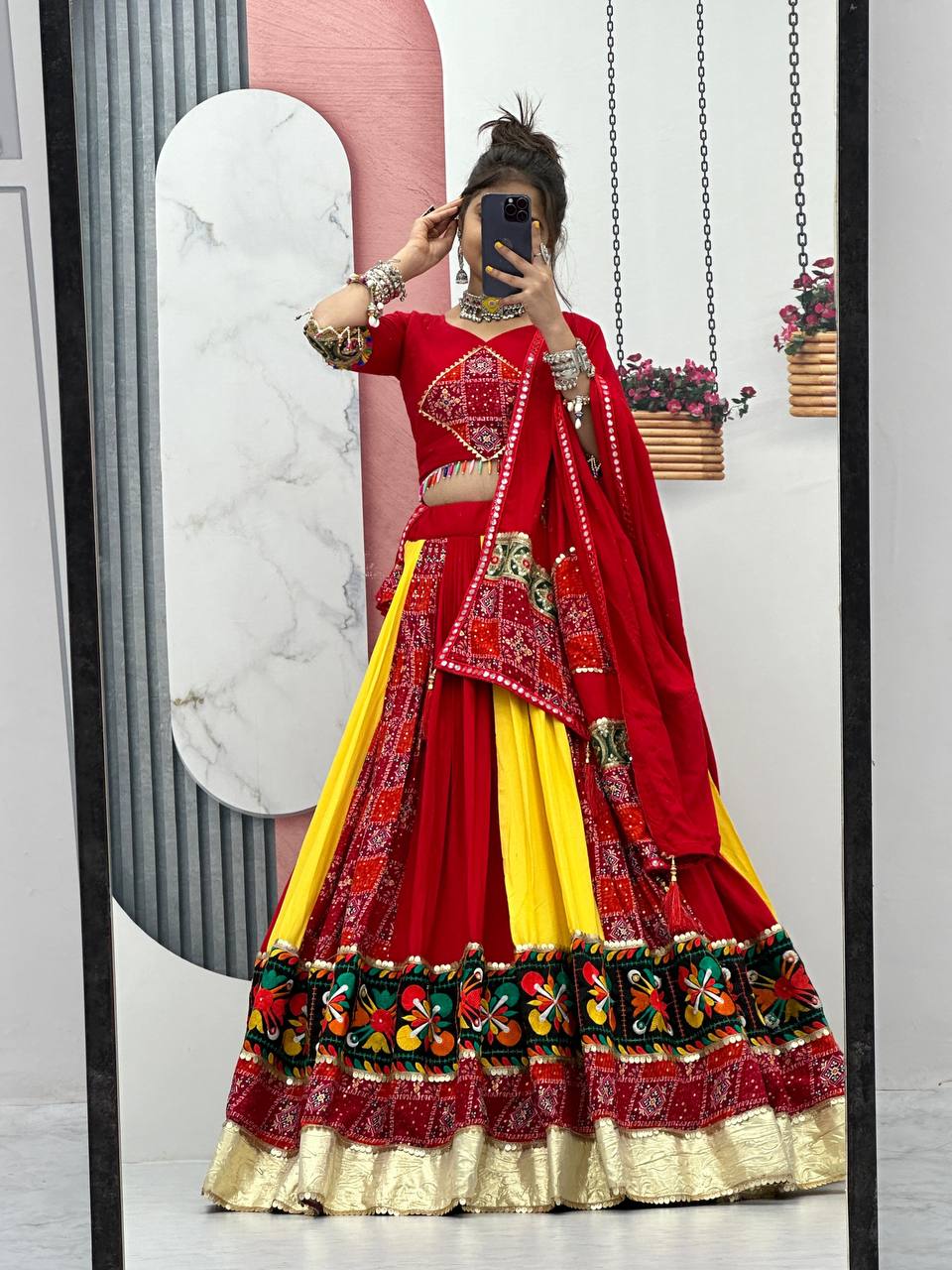 Launching Navratri Special Gamathi Work Lehenga Choli