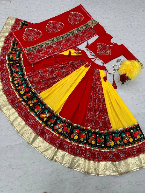 Launching Navratri Special Gamathi Work Lehenga Choli