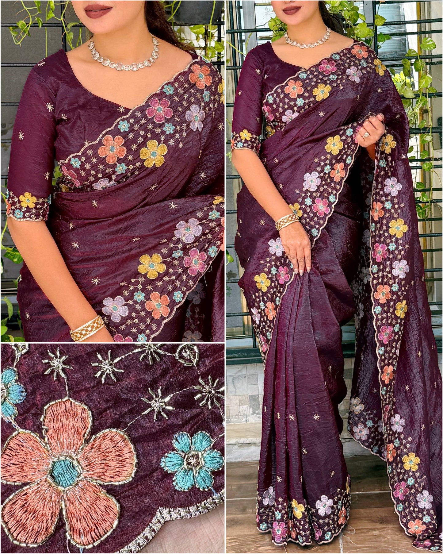 Perfect festive beauty Grace meets glamour Saree