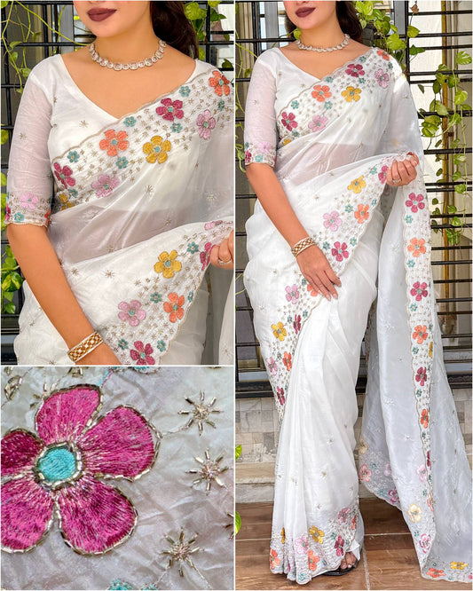 Perfect festive beauty Grace meets glamour Saree