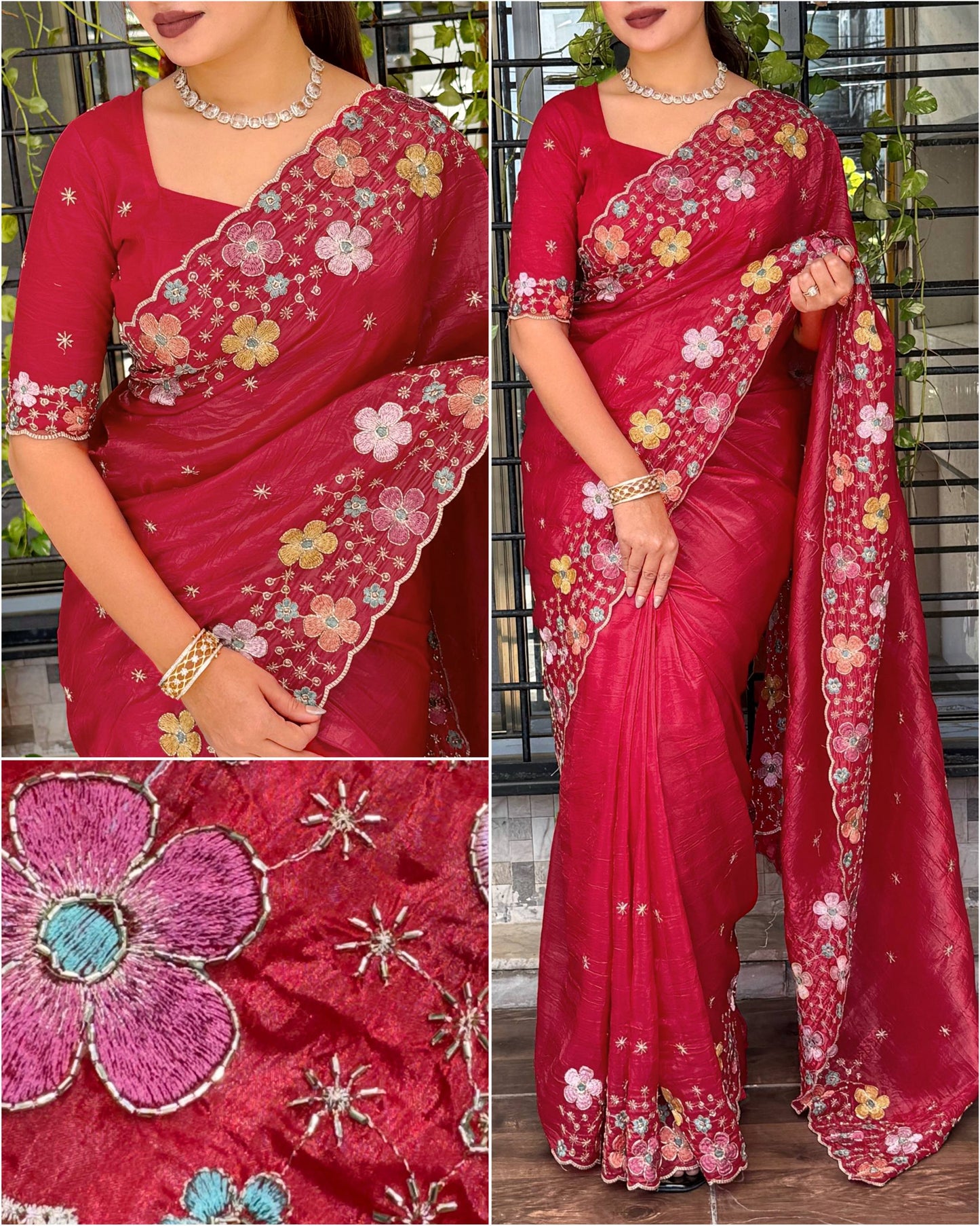 Perfect festive beauty Grace meets glamour Saree
