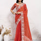 Wedding Special Party Wear Soft NxC Moss chiffon saree