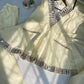 EXCLUSIVE 3 PIECE PLAZZO PAIR WITH REAL MIRROR AND EMBROIDERY WORK