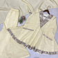 EXCLUSIVE 3 PIECE PLAZZO PAIR WITH REAL MIRROR AND EMBROIDERY WORK