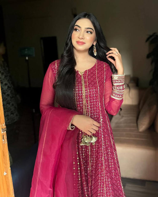 New Designer Party Gowns Pent & Dupatta Set