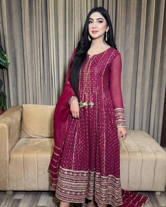 New Designer Party Gowns Pent & Dupatta Set