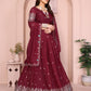 Star Georgette Embroidery Work Lehenga