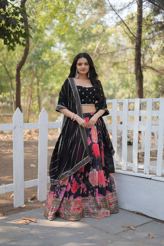 Introducing our Exquisite Collection of Digital Printed Georgette Lehengas