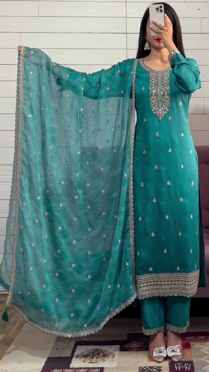 NEW LUNCH DESIGNER SEQUENCE EMBROIDERED WORK TOP