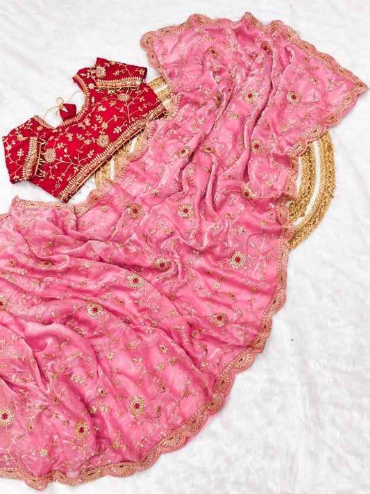 Very soft & elegant rich Launching New Designer saree