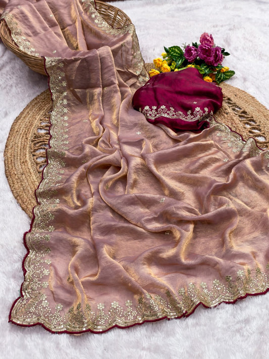 Very soft & elegant rich Launching New Designer saree