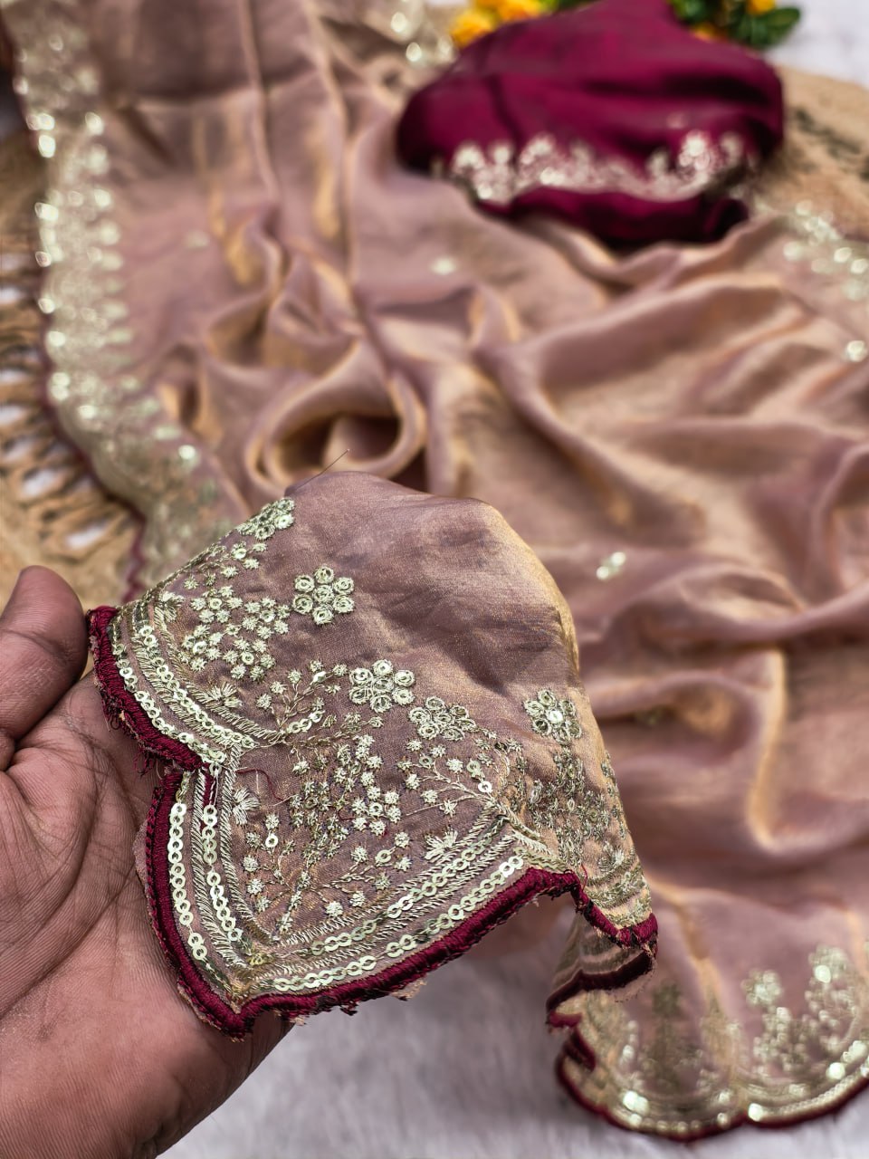 Very soft & elegant rich Launching New Designer saree