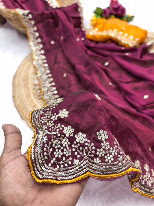 Very soft & elegant rich Launching New Designer saree