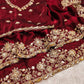 Pure Fandy Sattin Silk With Beautiful Original Beeda Work Saree