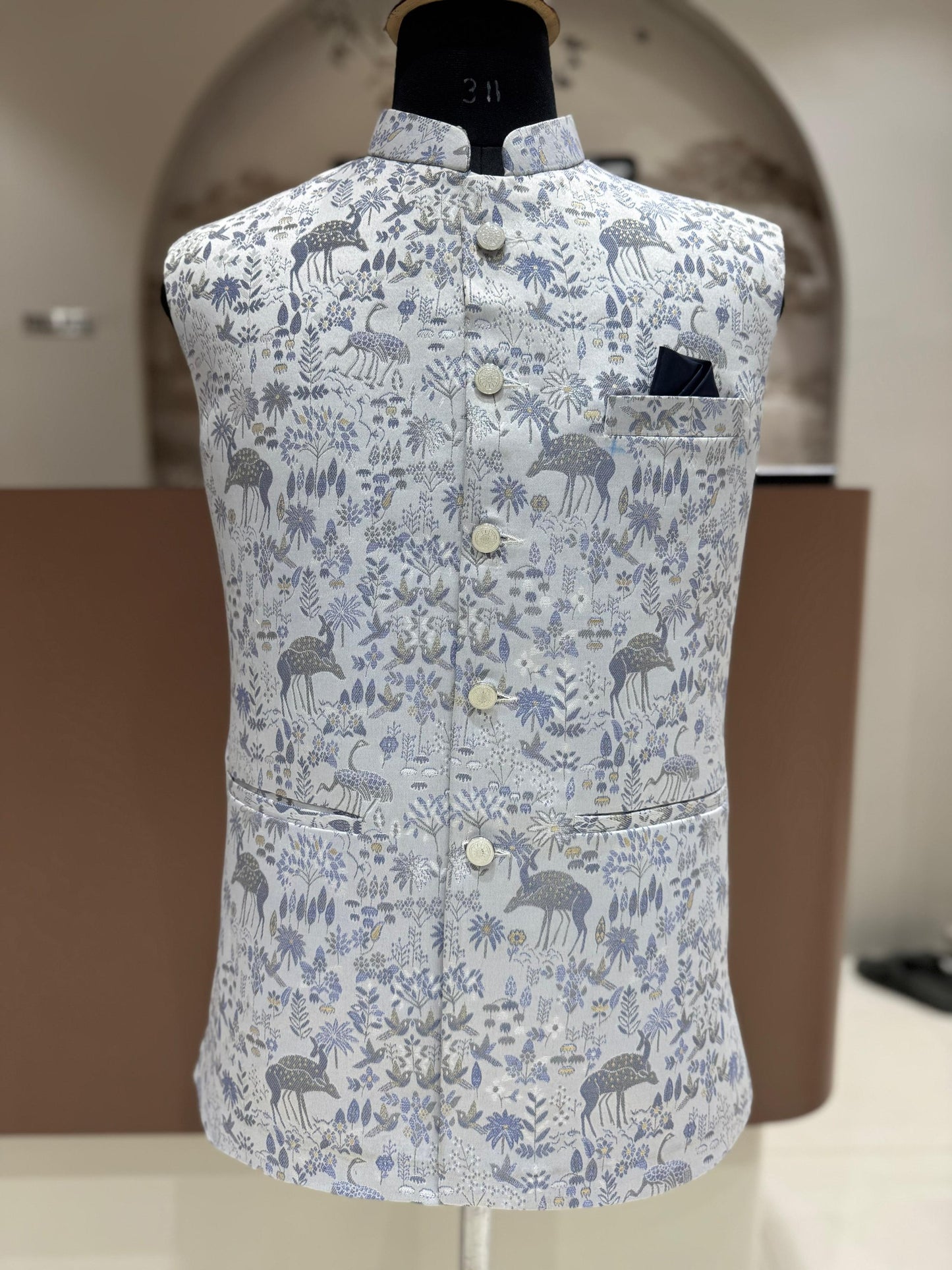 Presenting Jacquard Nehru Jacket
