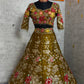 Sehen Sie umwerfend aus in diesem wunderschönen cremefarbenen Lehenga-Set