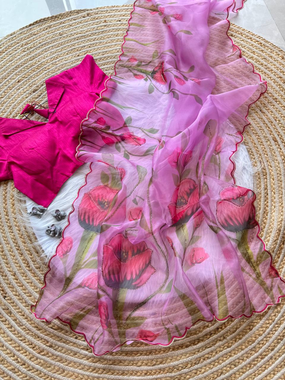 Premium Organza with excellent Colour combinations Saree