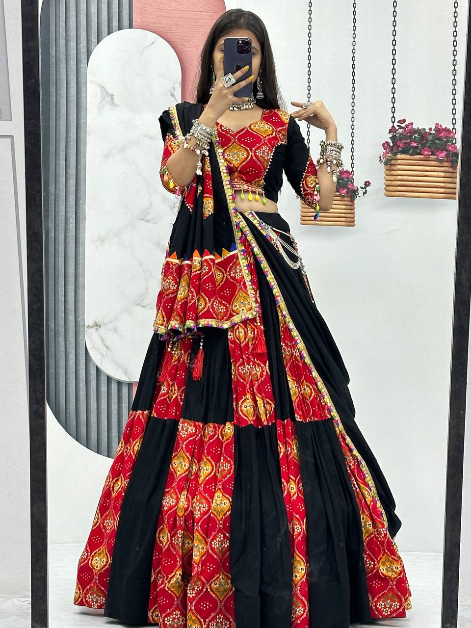 Pure Cotton Launching Navratri Special Lehenga Choli