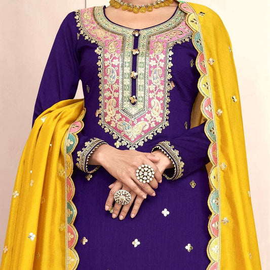 Multicolored Embroidered Attractive Party Wear Kurti Lehenga