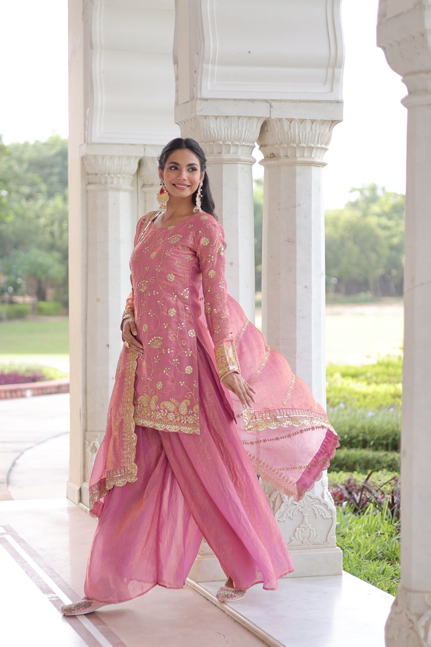 PREMIUM DESIGNER READYMADE TOP SHARARA DUPATTA COLLECTIONS 2025