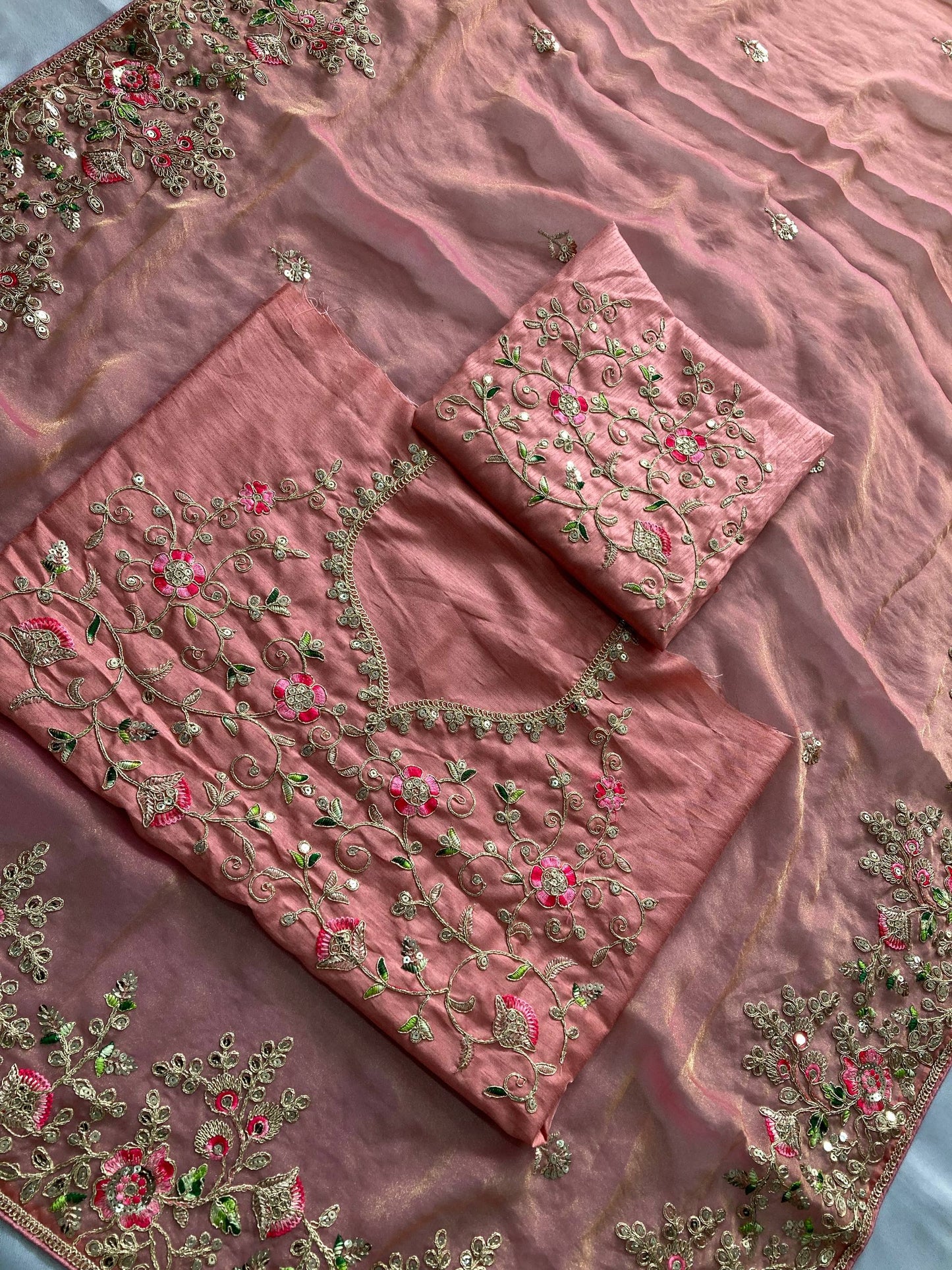 Wedding Special Party Wear Soft NxC Moss chiffon saree