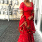 Launching New Designer Party Wear Look Top Sharara Plazzo and Dupatta
