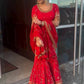 Launching New Designer Party Wear Look Top Sharara Plazzo and Dupatta