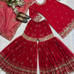 Launching New Designer Party Wear Look Top Sharara Plazzo and Dupatta