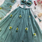 Fandy Crush Handpaint 8 mtr flair Lehnga