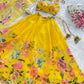 Pure organza silk floral  printed lehnga