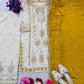 EID SPECIAL SEQUENCE EMBROIDERY ON SILK FABRIC TOP AND PLAZZO
