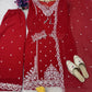 DESIGNER WEAR SEQUENCE EMBROIDERY ON FOX GEORGETTE SUIT