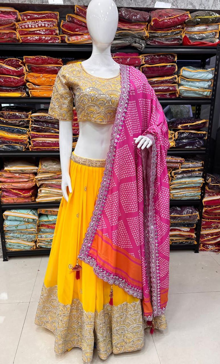 New Launching Embroidery Work Lehenga Choli