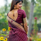 adorned with beautiful Zari work in form of traditional motifs